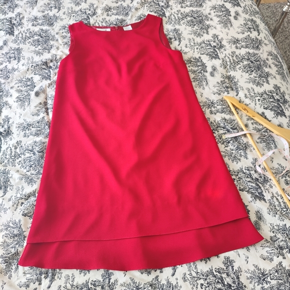 ❤️ red 🍒 Liz Claiborne A-line dress | size 10 - Picture 7 of 12
